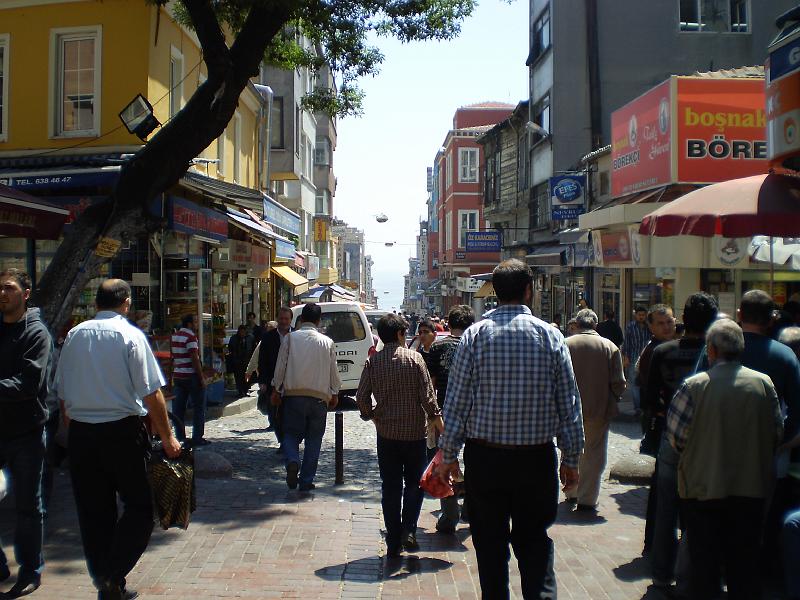 istanbul 072.JPG - A busy side street in Istanbul's Old City, and close to the Marmara Sea
